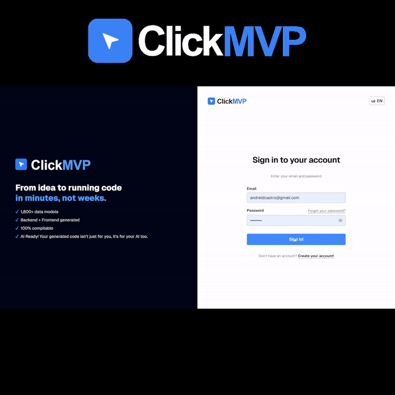 ClickMVP demo